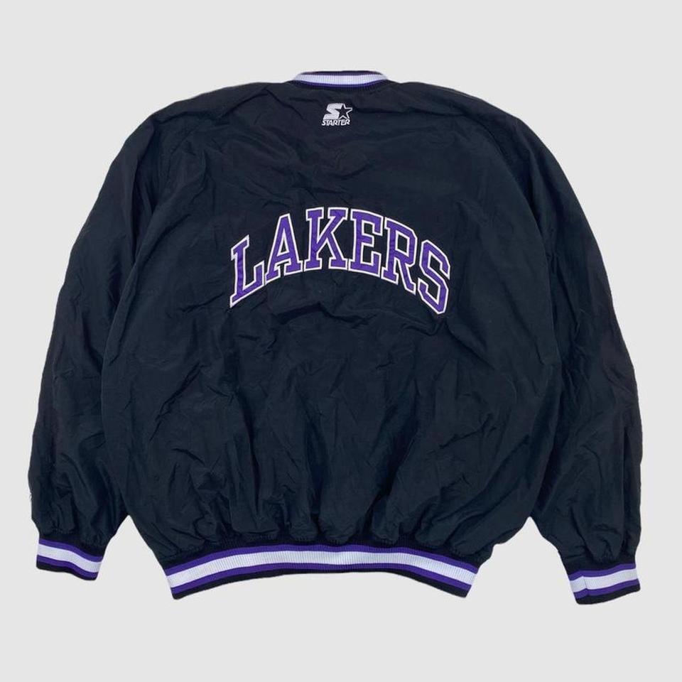 Lakers pullover starter on sale jacket