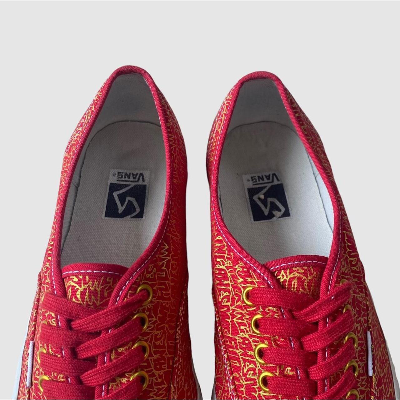 Red and gold hot sale vans