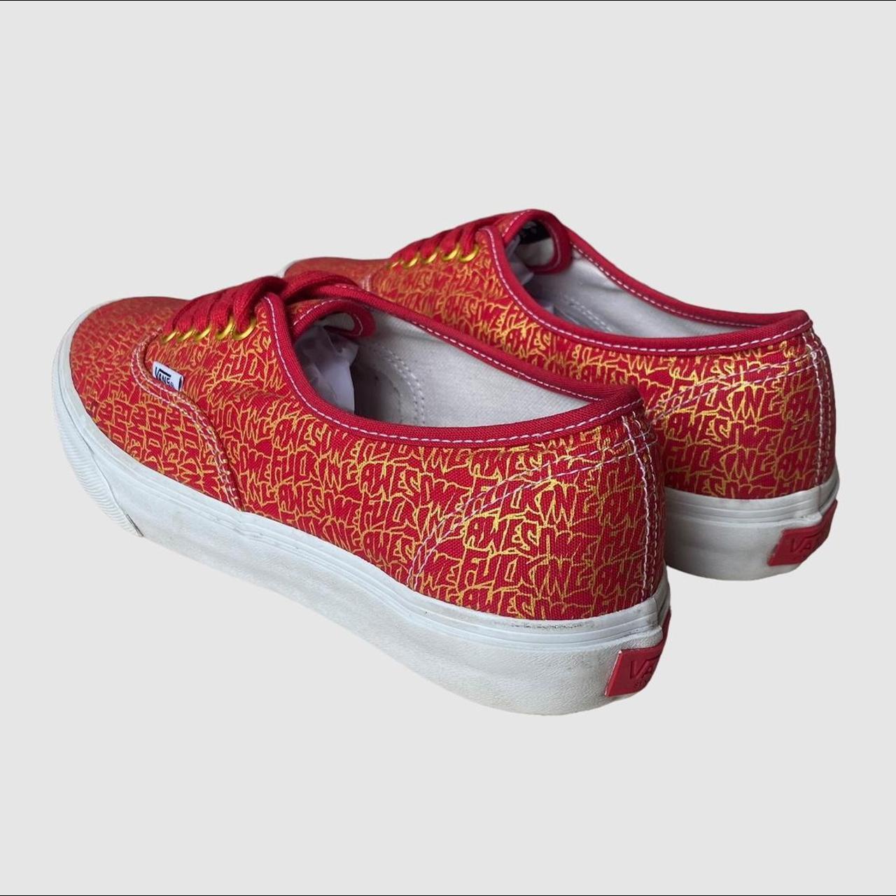 Red and gold hot sale vans