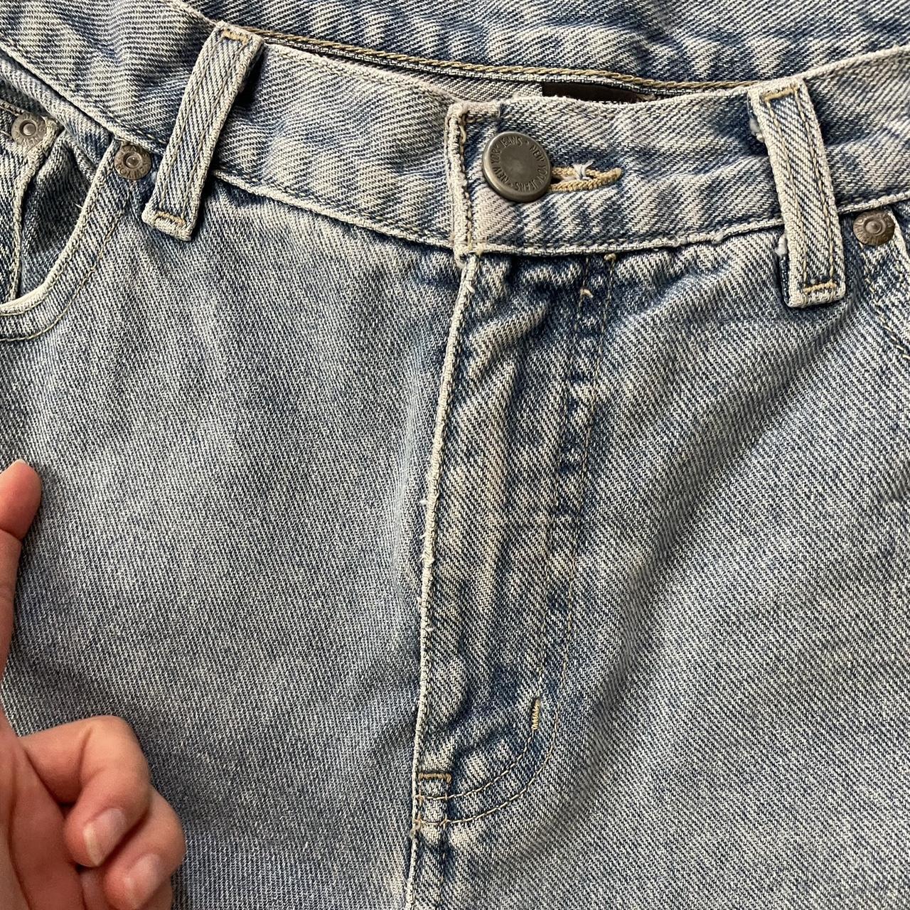 Late 90s / early 00s light wash denim jeans Bootcut... - Depop