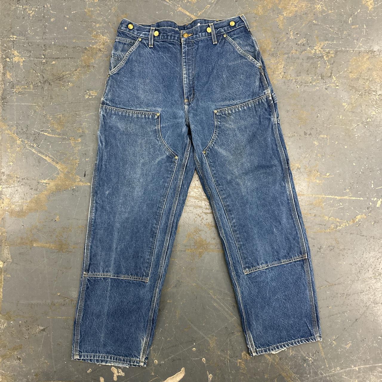 Carhartt Men's Blue Trousers | Depop