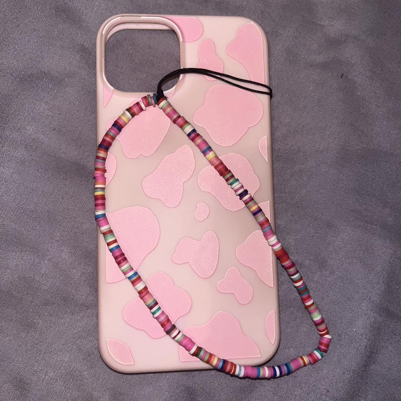 Iphone 13 Phone Case Pink Cow Print With Depop 3013