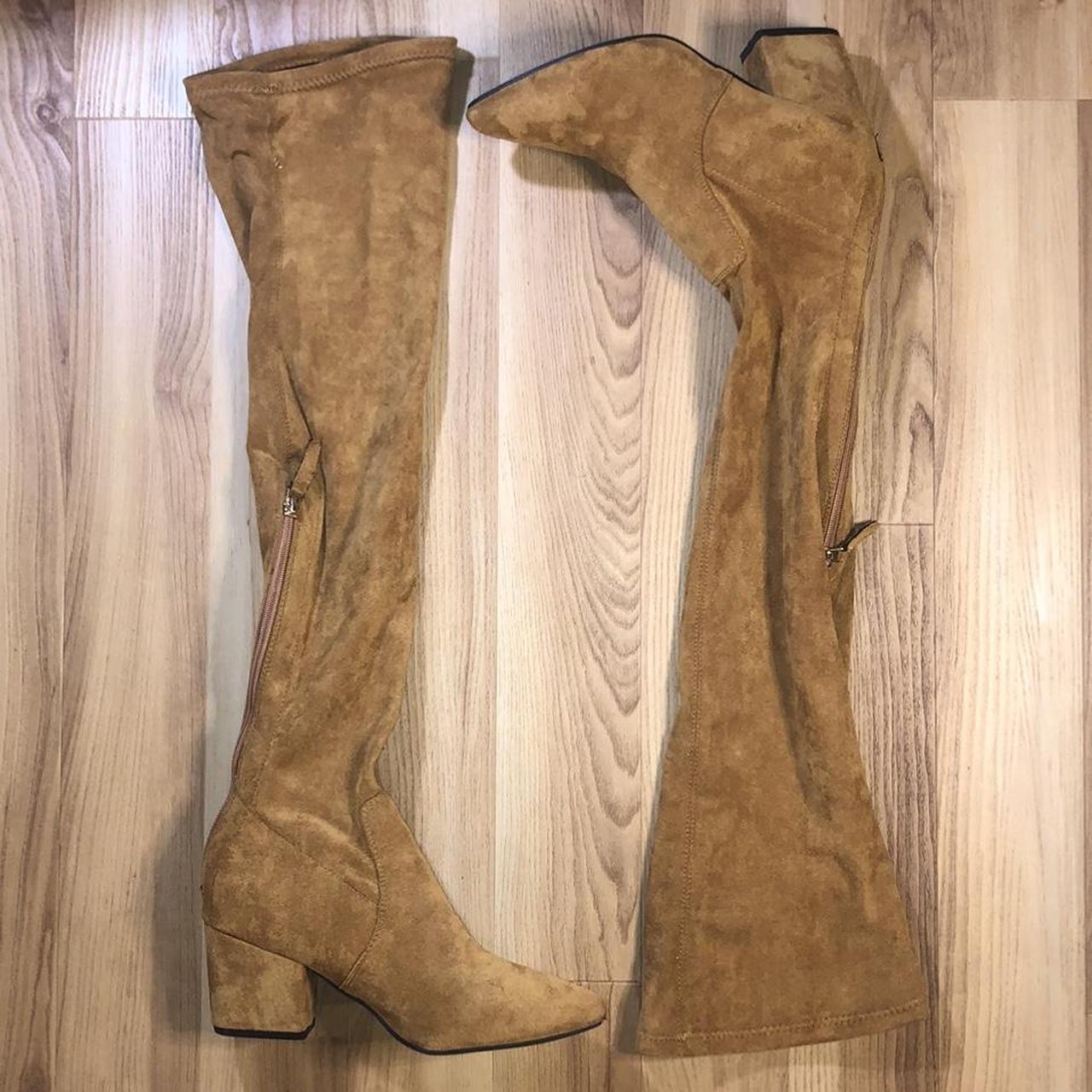 tan thigh high boots size 39 US 8