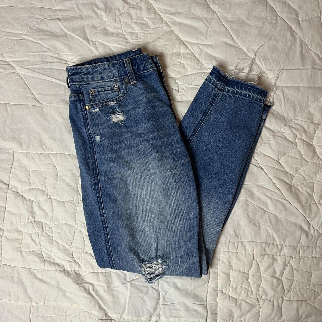 Abercrombie & Fitch Women's Blue Jeans | Depop