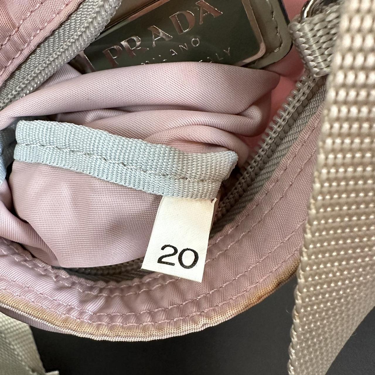 Prada vela nylon crossbody bag in pink 8 x 6' - Depop