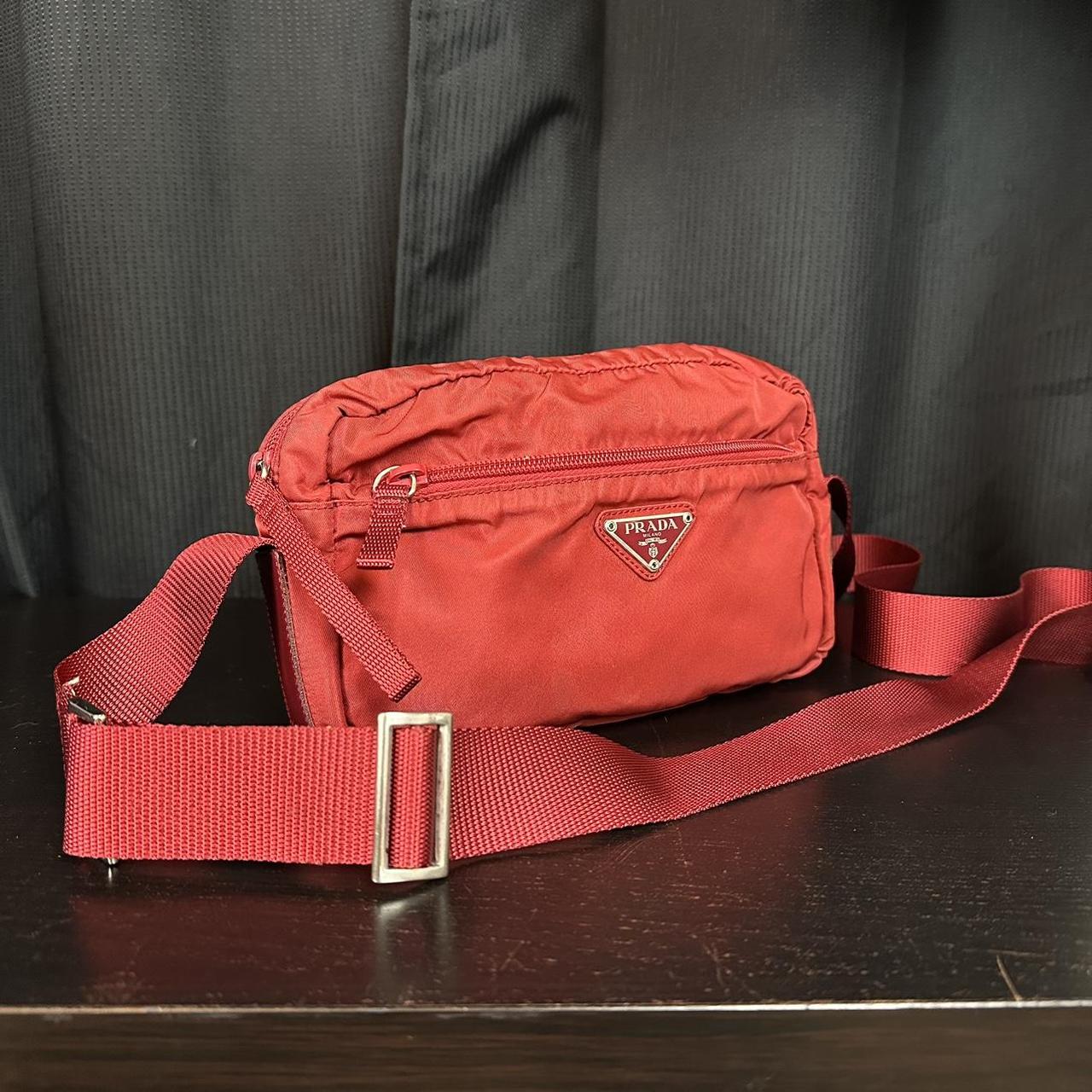 Prada Red Nylon Crossbody Bag