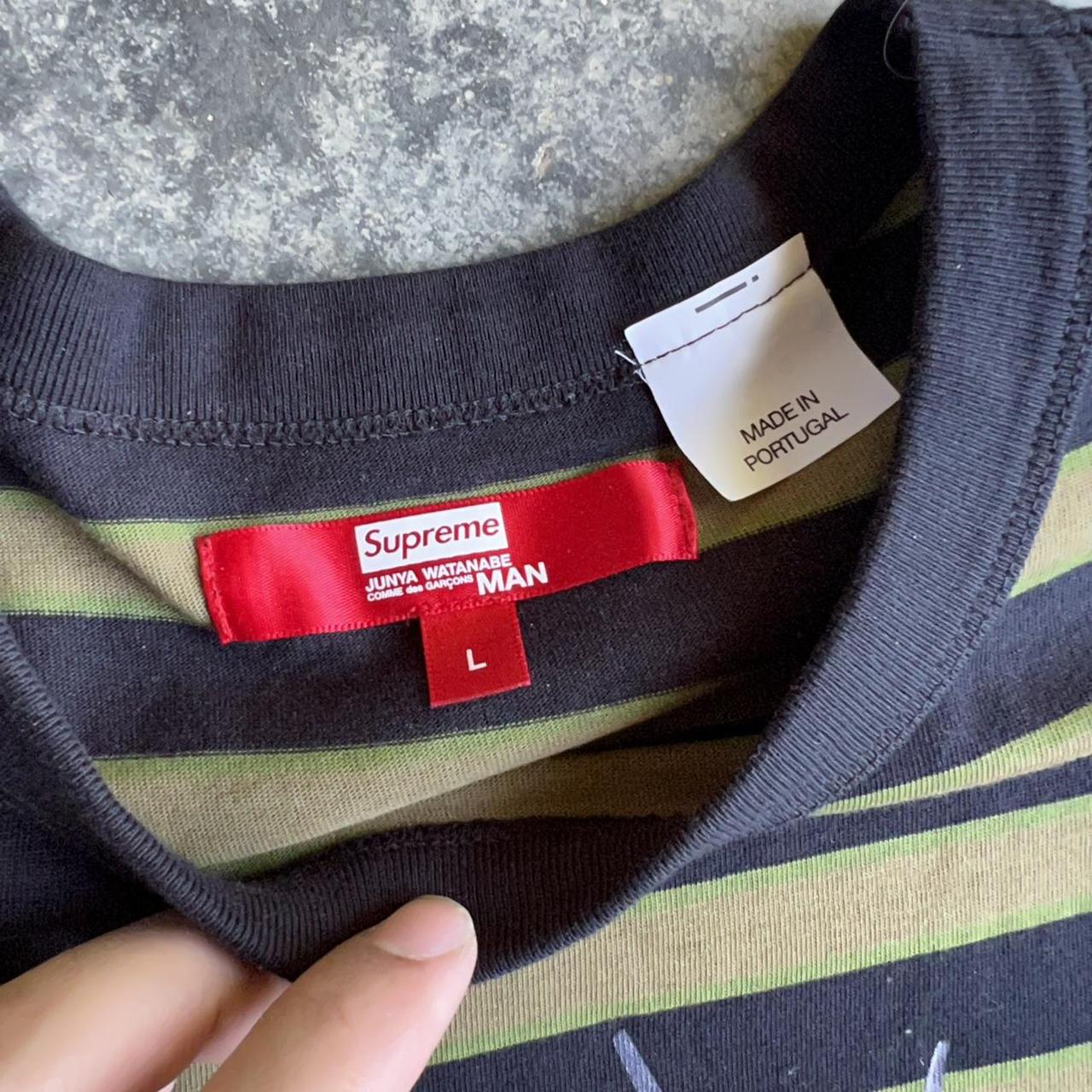 Supreme Junya Watanabe striped t-shirt Bugsex... - Depop