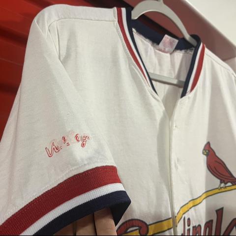 Vintage 80s St. Louis Cardinals Rawlings Button Front MLB Baseball Jersey  Sz XL