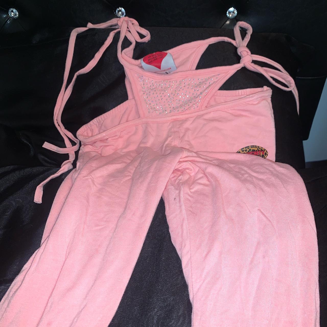 OMIGHTY PINK G STRING FLARE PANTS the iconic and... Depop