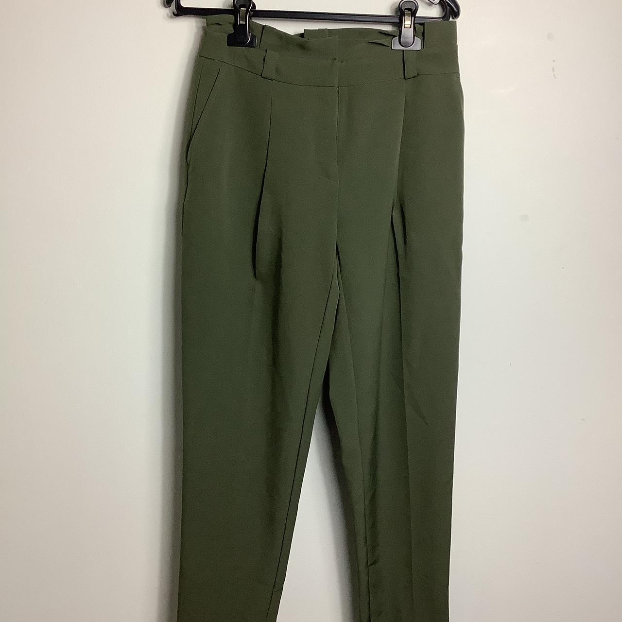 Tall Khaki Elasticated Tie Waist Trousers | New Look