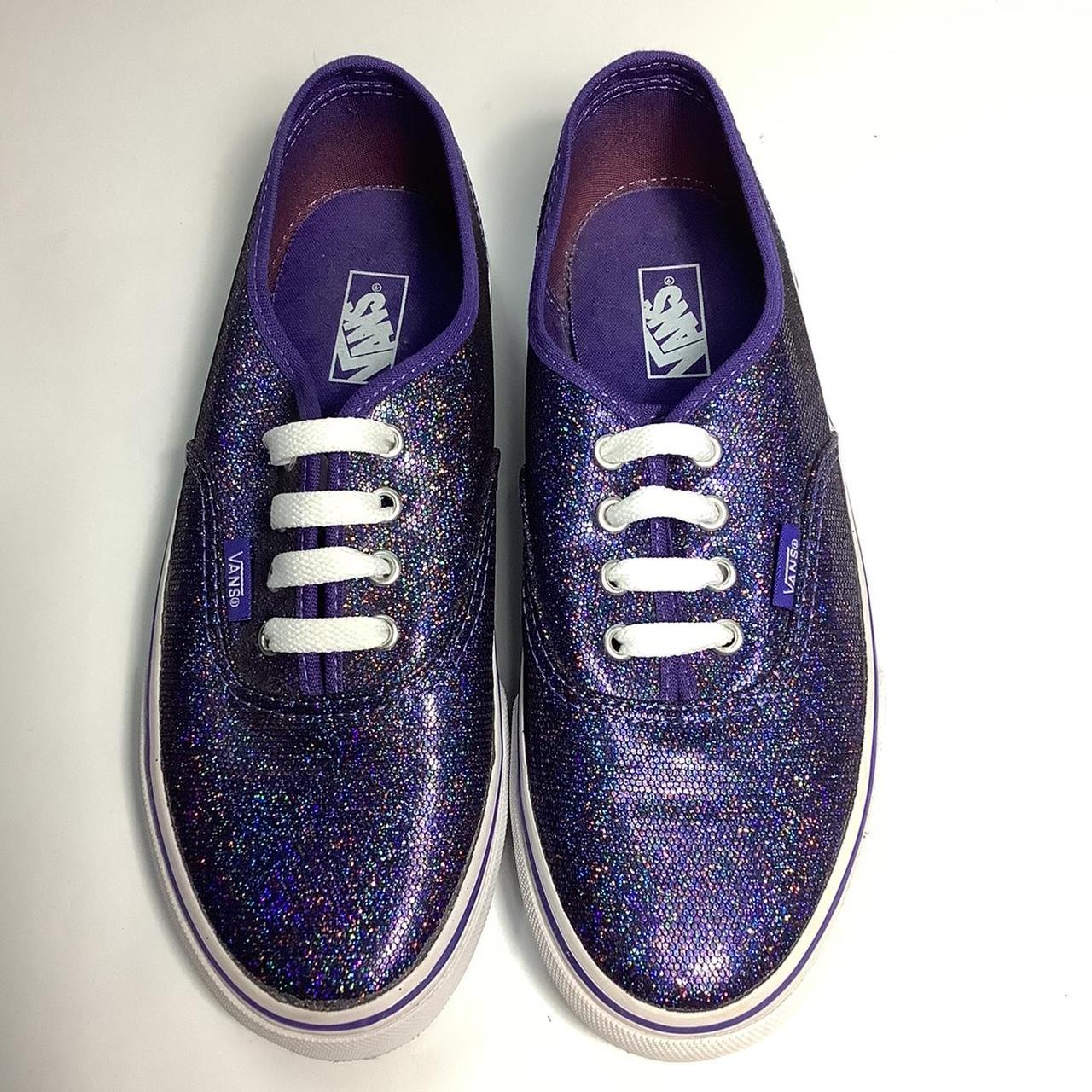 Purple sparkly hot sale vans