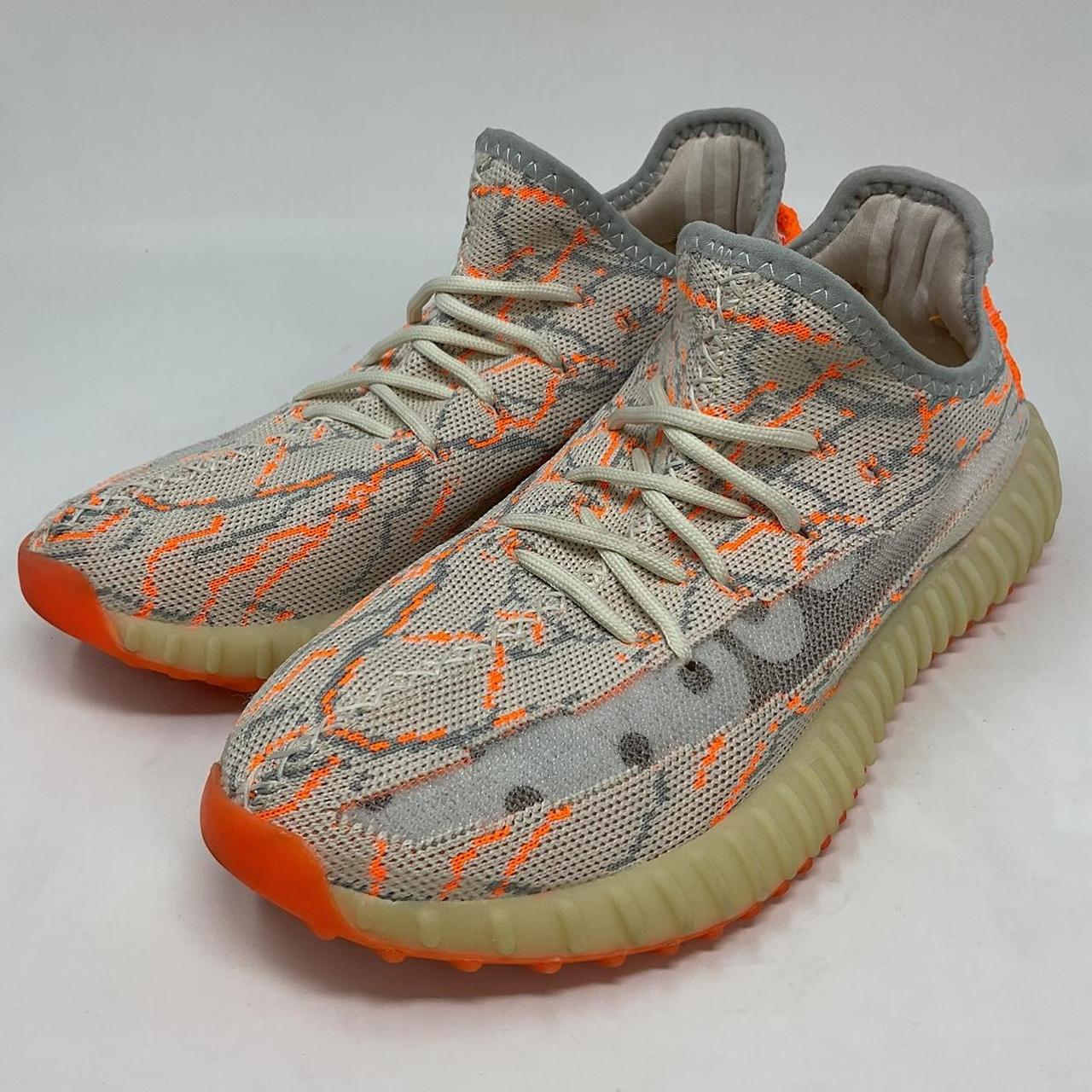 Adidas Yeezy boost light grey orange cream sports