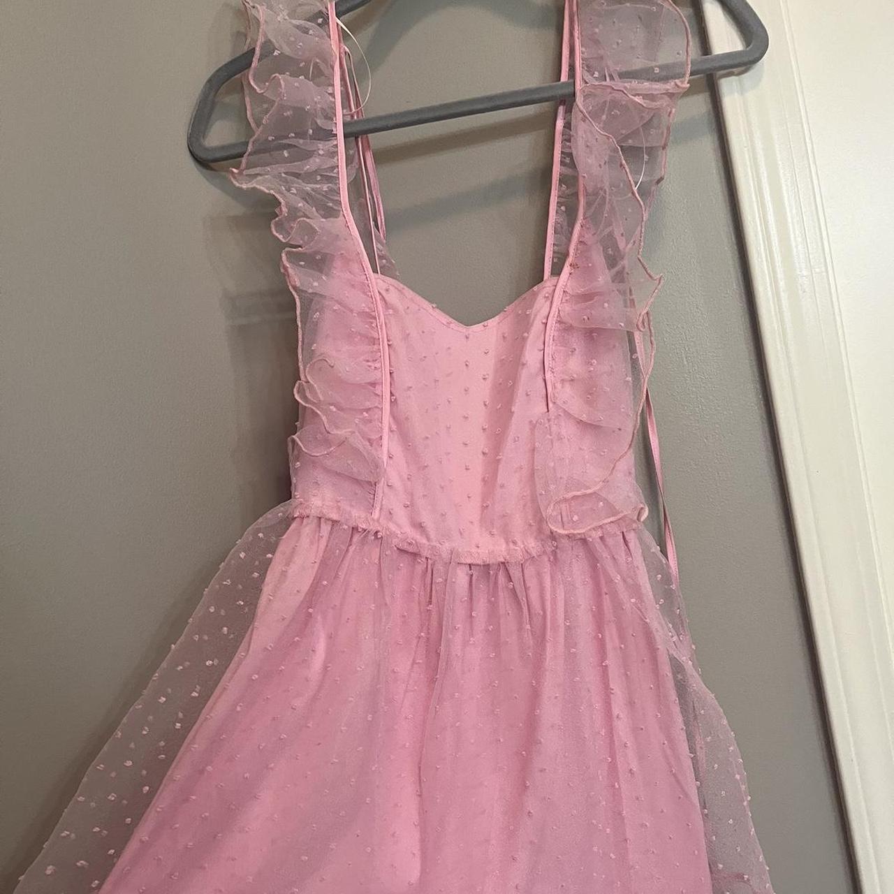 dollskill sugar thrillz pink babydoll dress the... - Depop