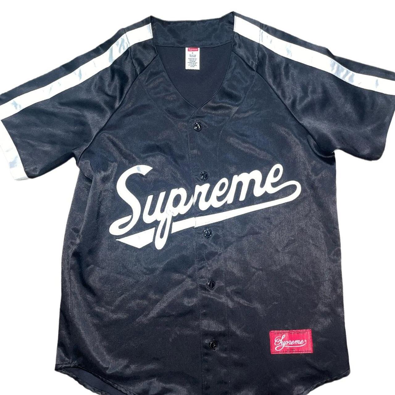 supreme baseball shirt