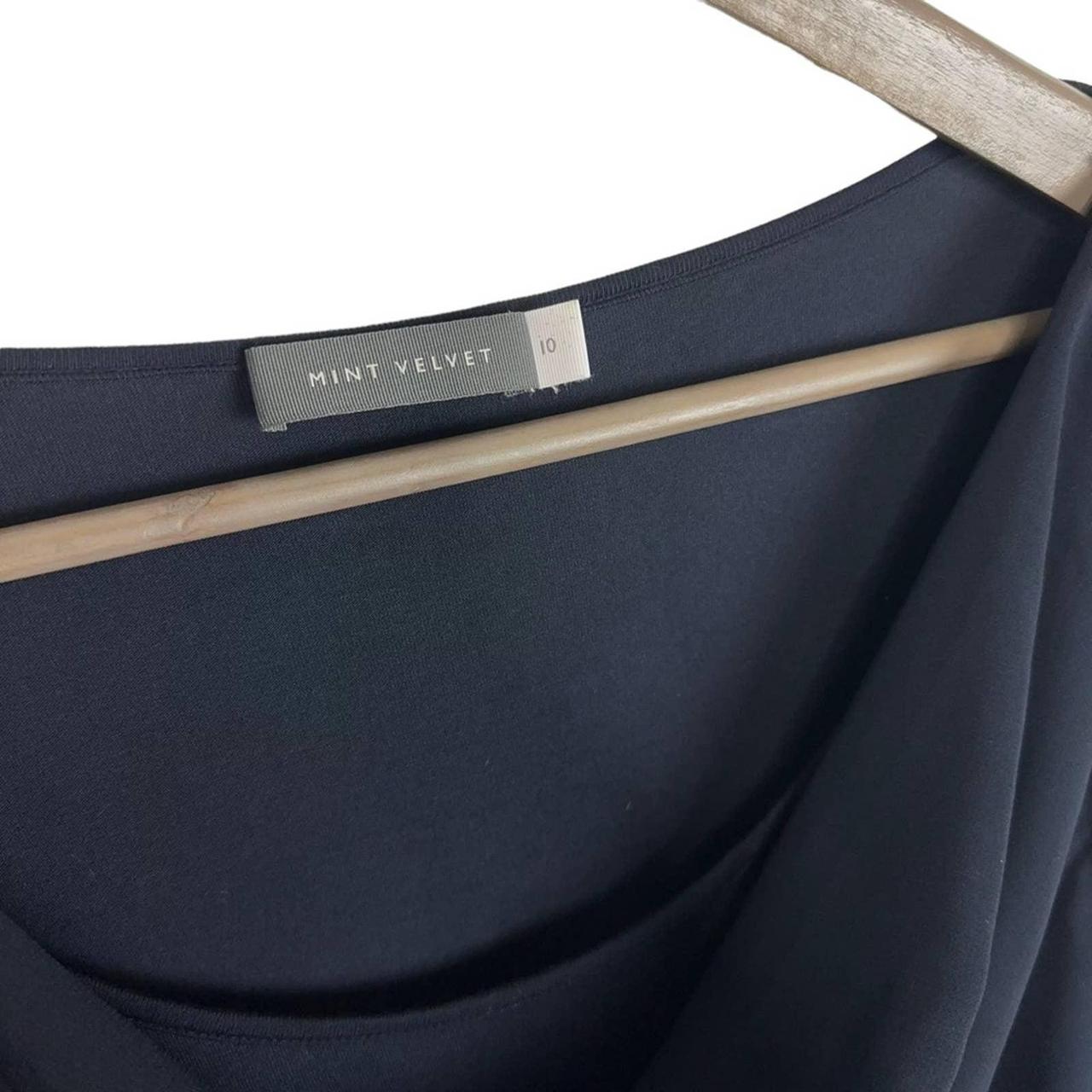 Mint Velvet Women's Blue and Black Blouse (3)