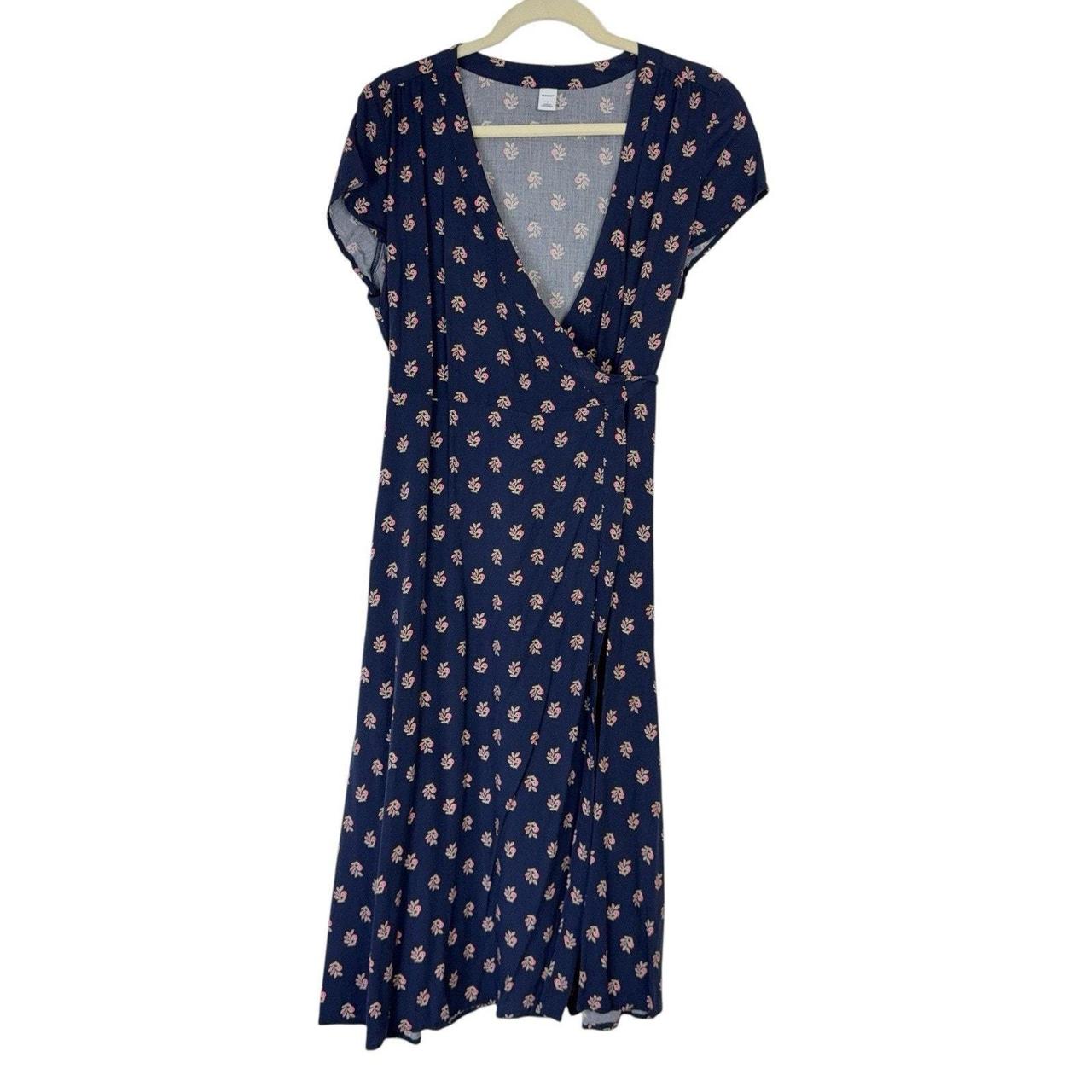 Old Navy Women's Dress - Blue/Pink - L – Old Navy Dress Navy Blue Floral Short …