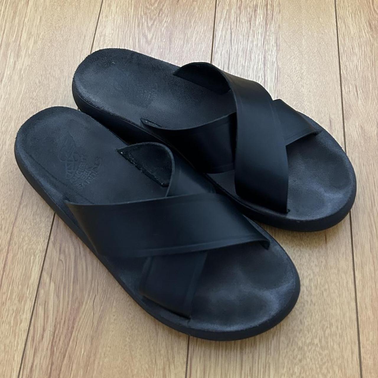 Ancient Greek Sandals Black Taxidi Comfort Sandals - ShopStyle