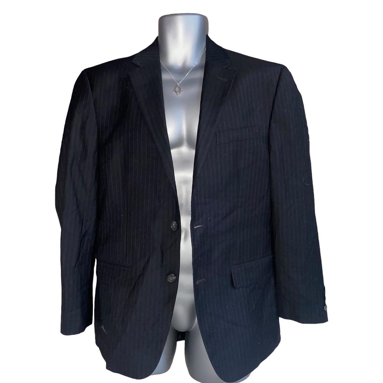 Vintage Chaps pinstripe suit jacket 40R Vintage... Depop