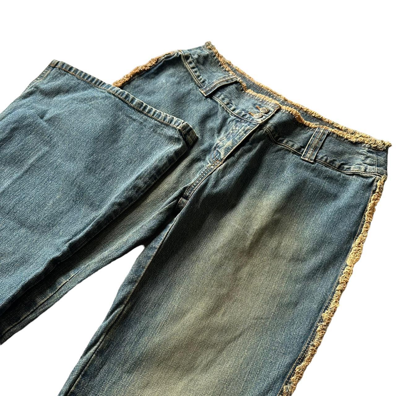 Women's Blue and Brown Jeans Depop