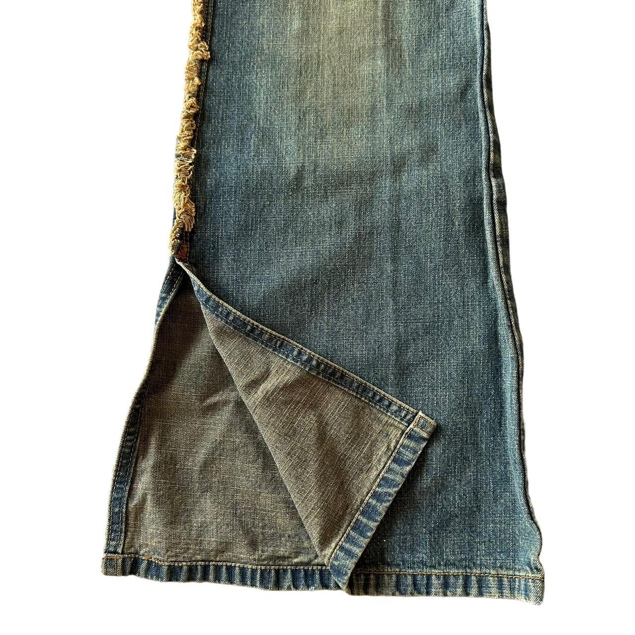 Women's Blue and Brown Jeans Depop