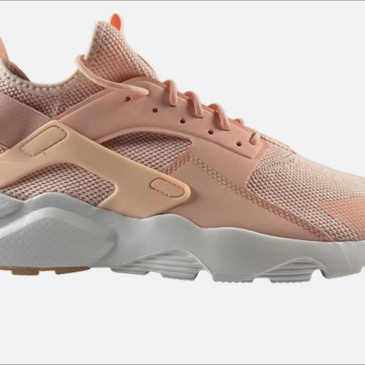 Peach huaraches worn once