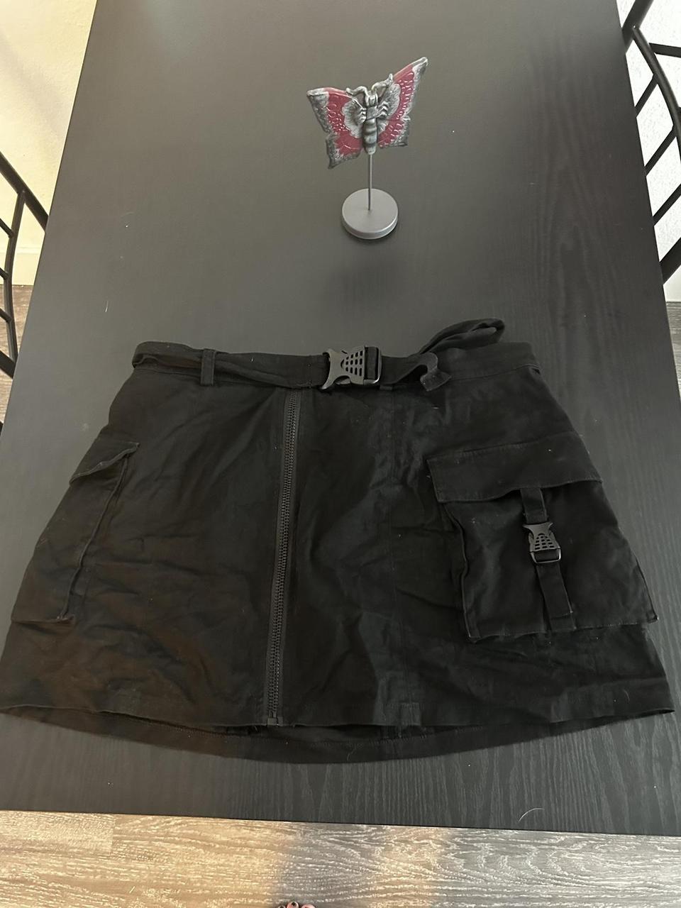 Black cargo skirt from dolls kill Used a couple of... Depop