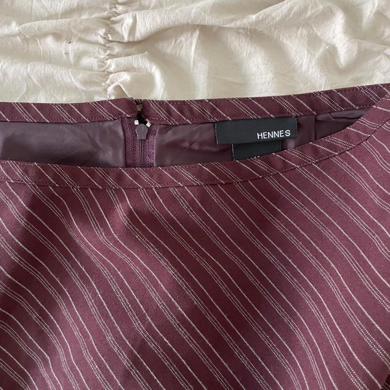 Henne women's burgundy and purple skirt