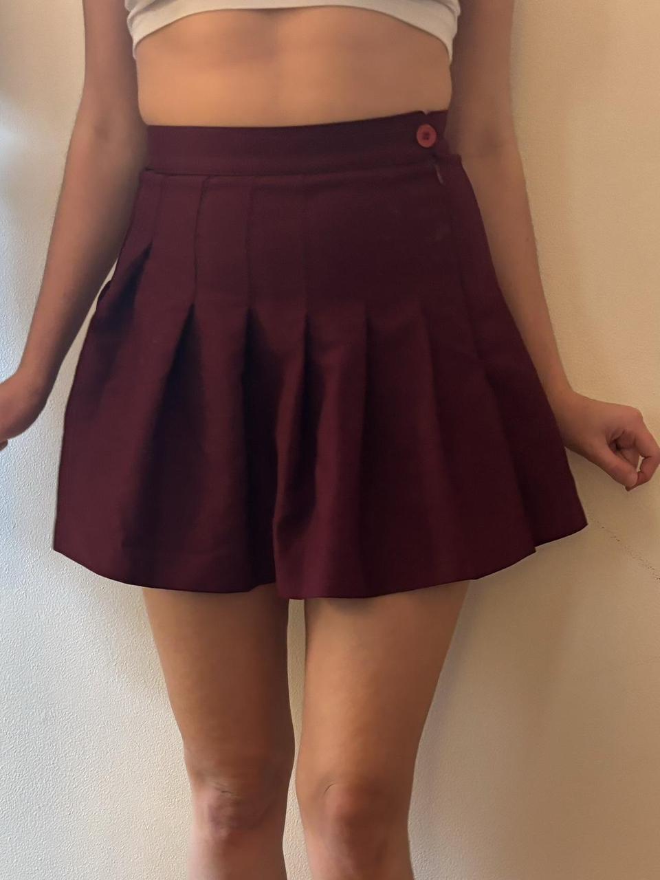 American Apparel Women's Burgundy Skirt (2)