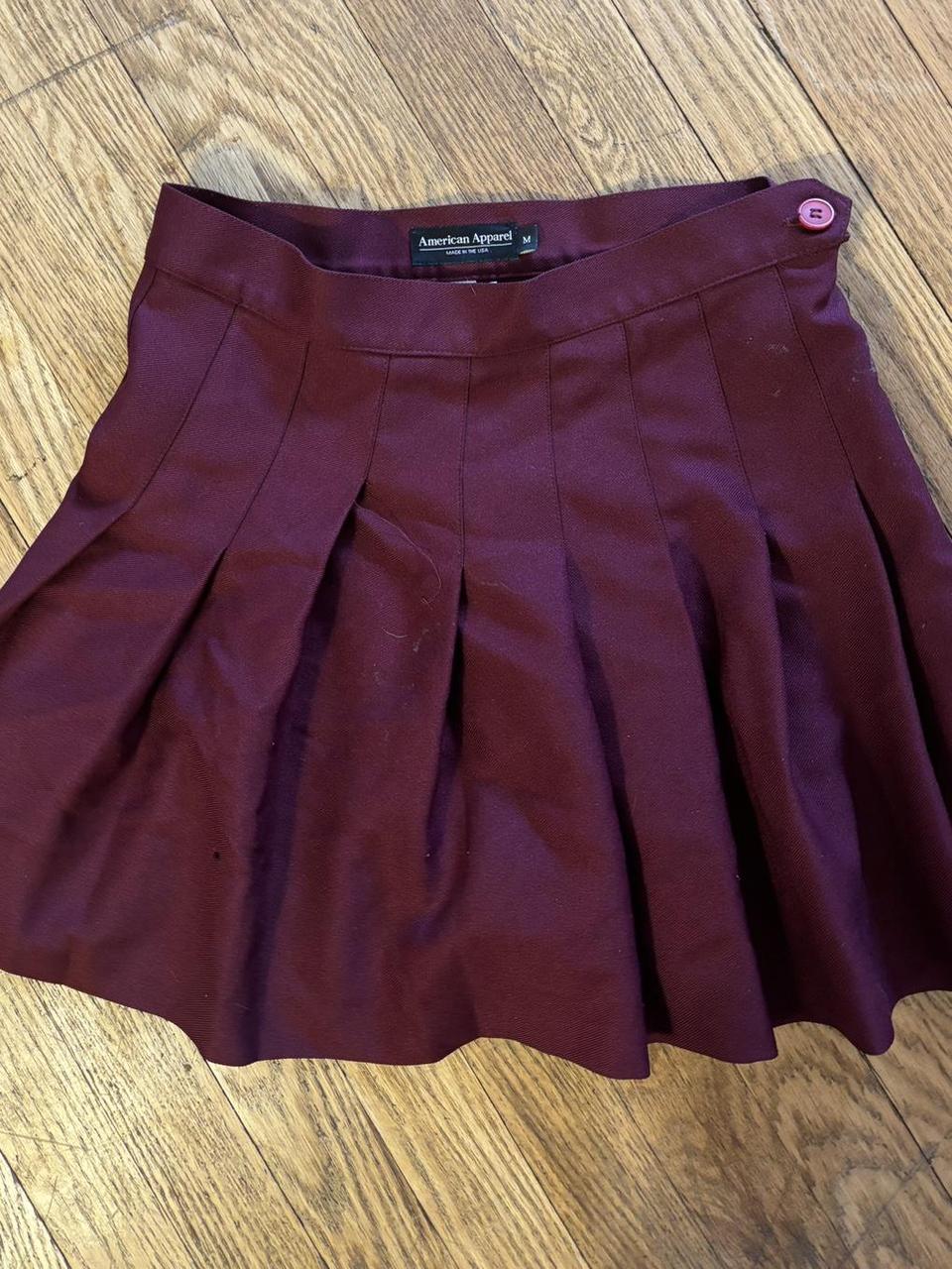 American Apparel Women's Burgundy Skirt (3)