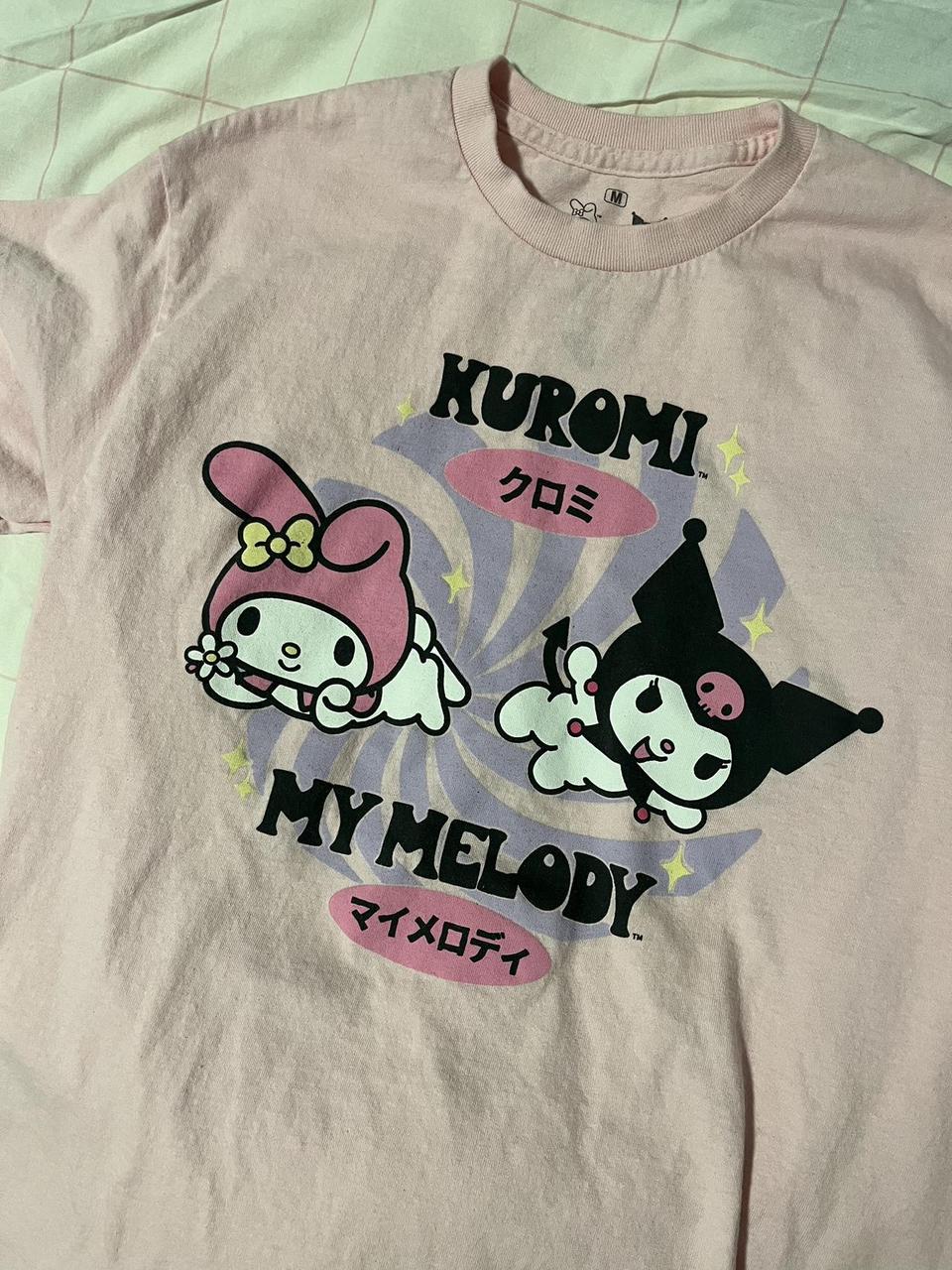 sanrio my melody & kuromi t-shirt !! - size medium -... - Depop