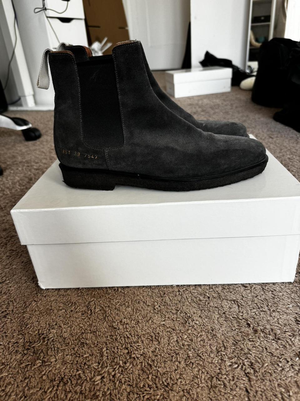 Common Projects Chelsea Boots Gray Fits like a 7