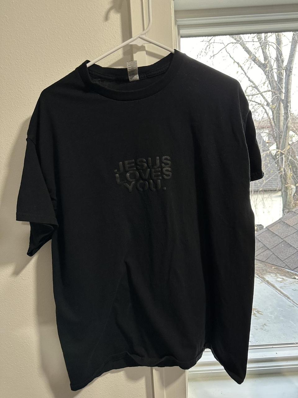 JESUS LOVES YOU Bundle. Tan and black shirt both XL - Depop