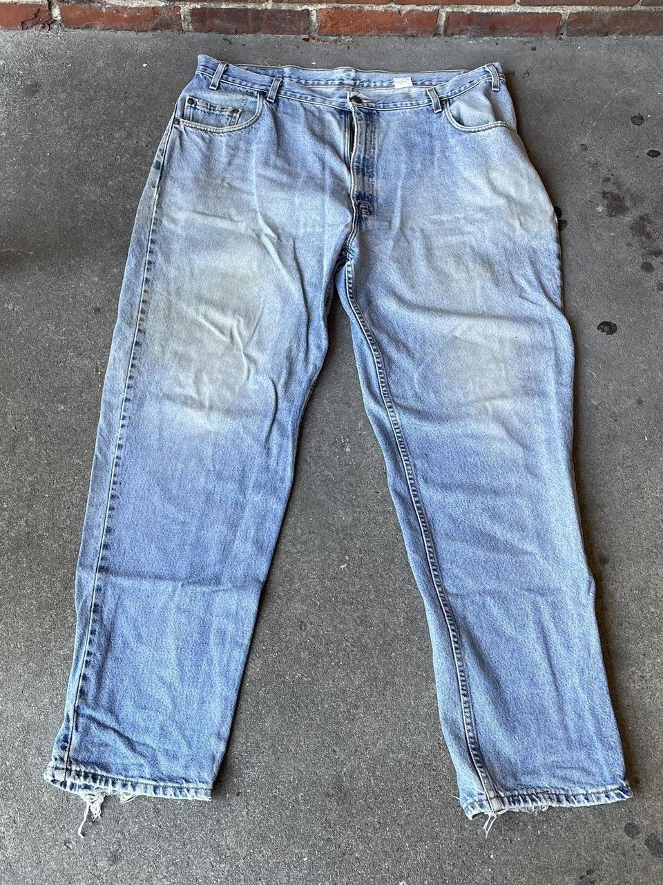 Vintage 2001 Levi's 545 Brown Tab Loose Fit Jeans... - Depop