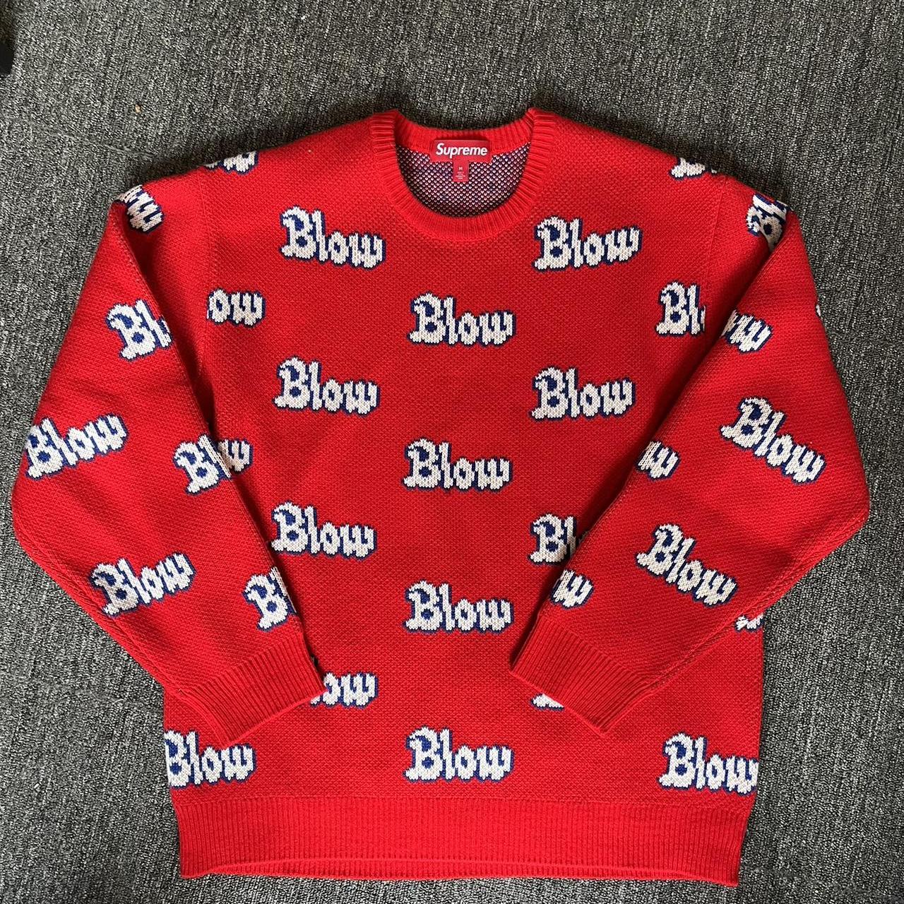 Supreme FW23 Red Blow Sweatshirt Great Piece -... - Depop