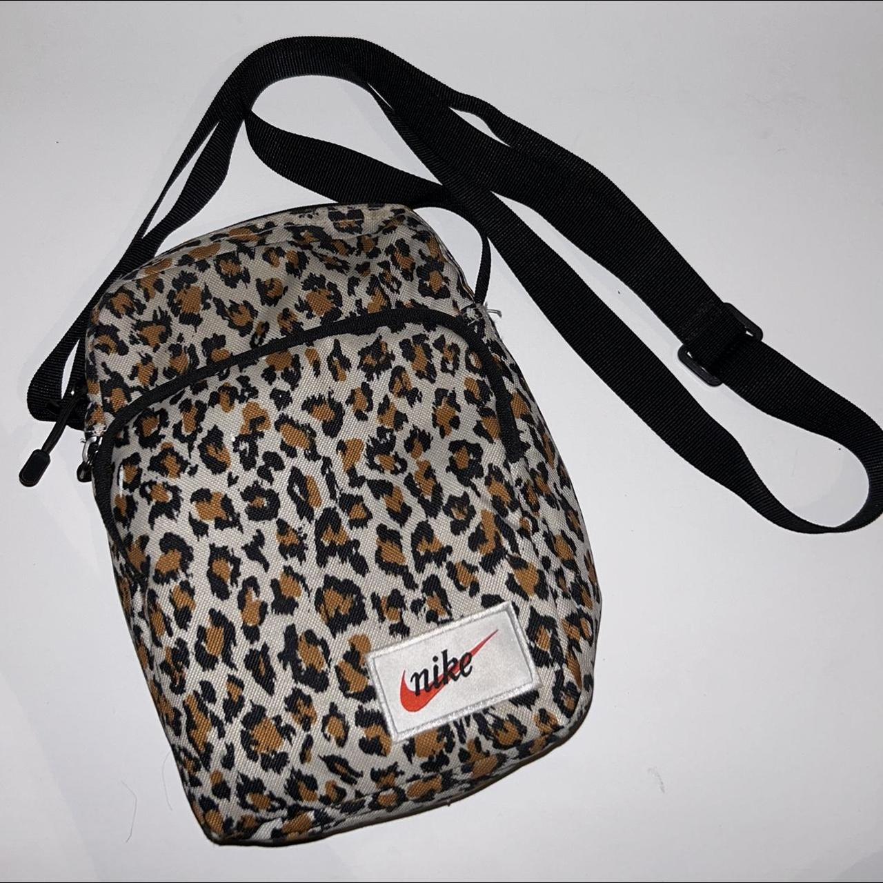 Nike Leopard Canvas Crossbody Bag nike nikebag