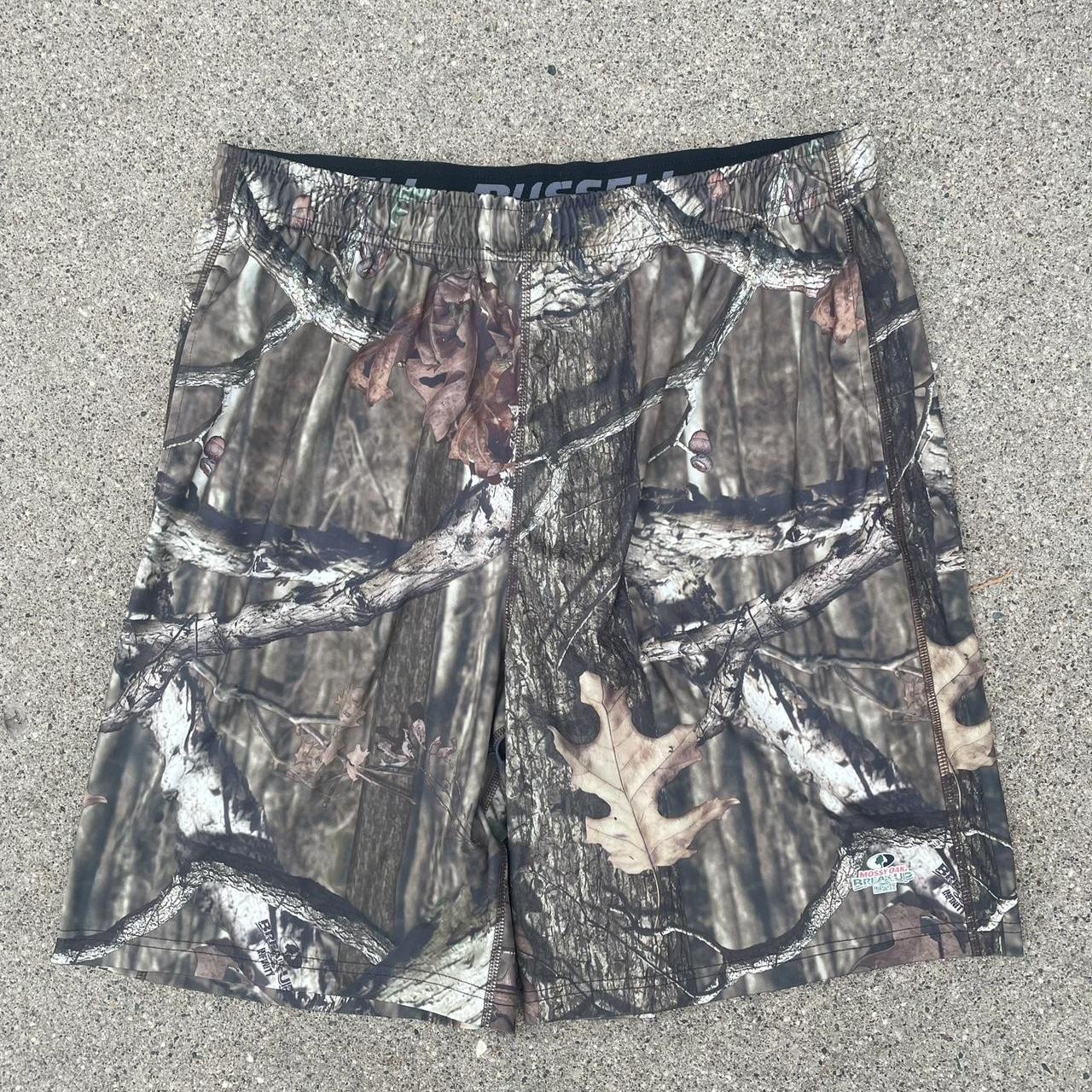 Russell athletic hot sale camo shorts