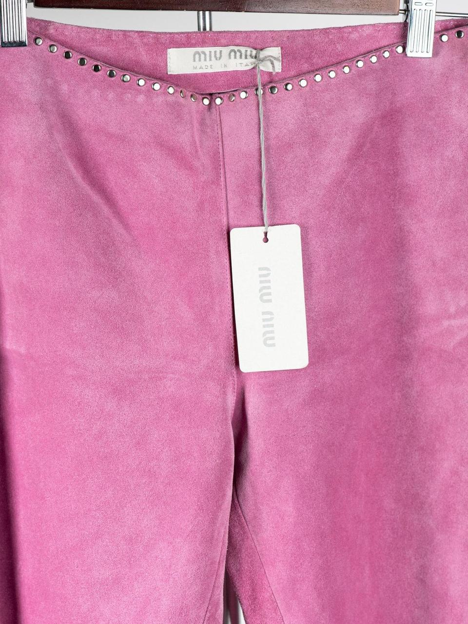 Miu Miu Women's Pants - Pink - XS – Miu Miu Y2K P… - image 2