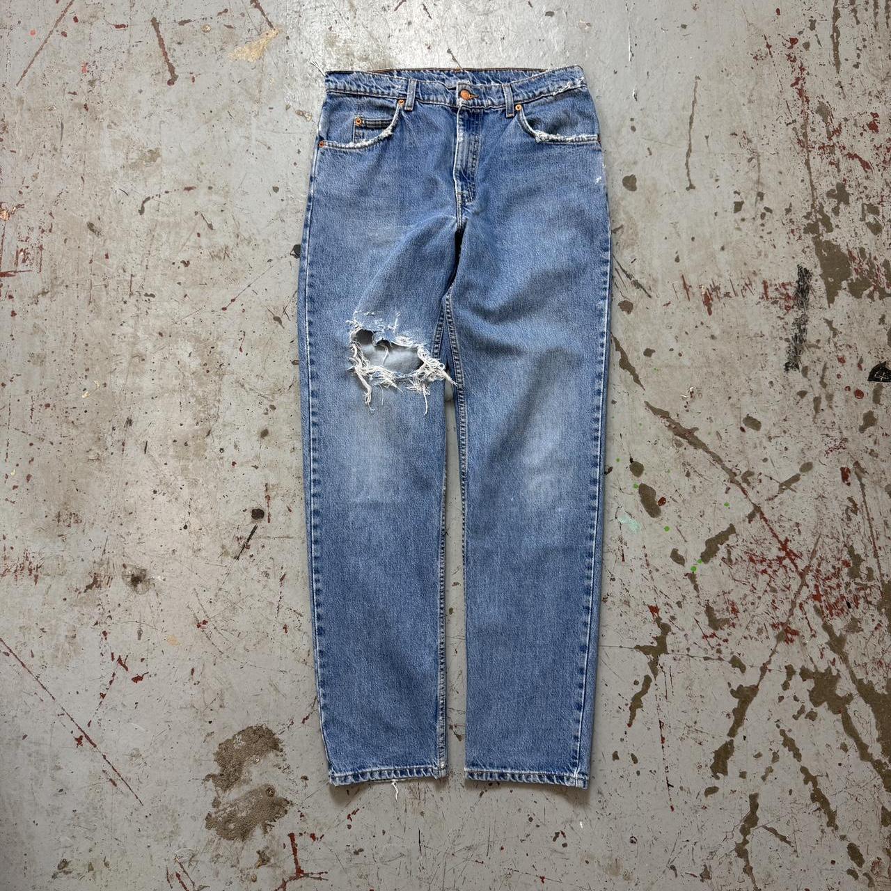 Vintage Y2K Levi's super baggy denim cargo pants. | Depop