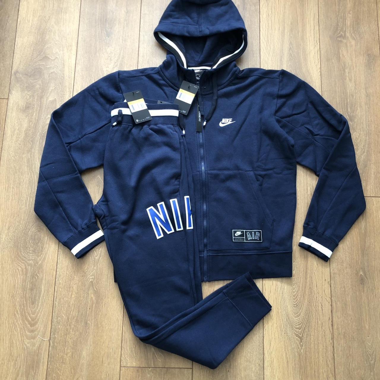 blue nike air tracksuit mens