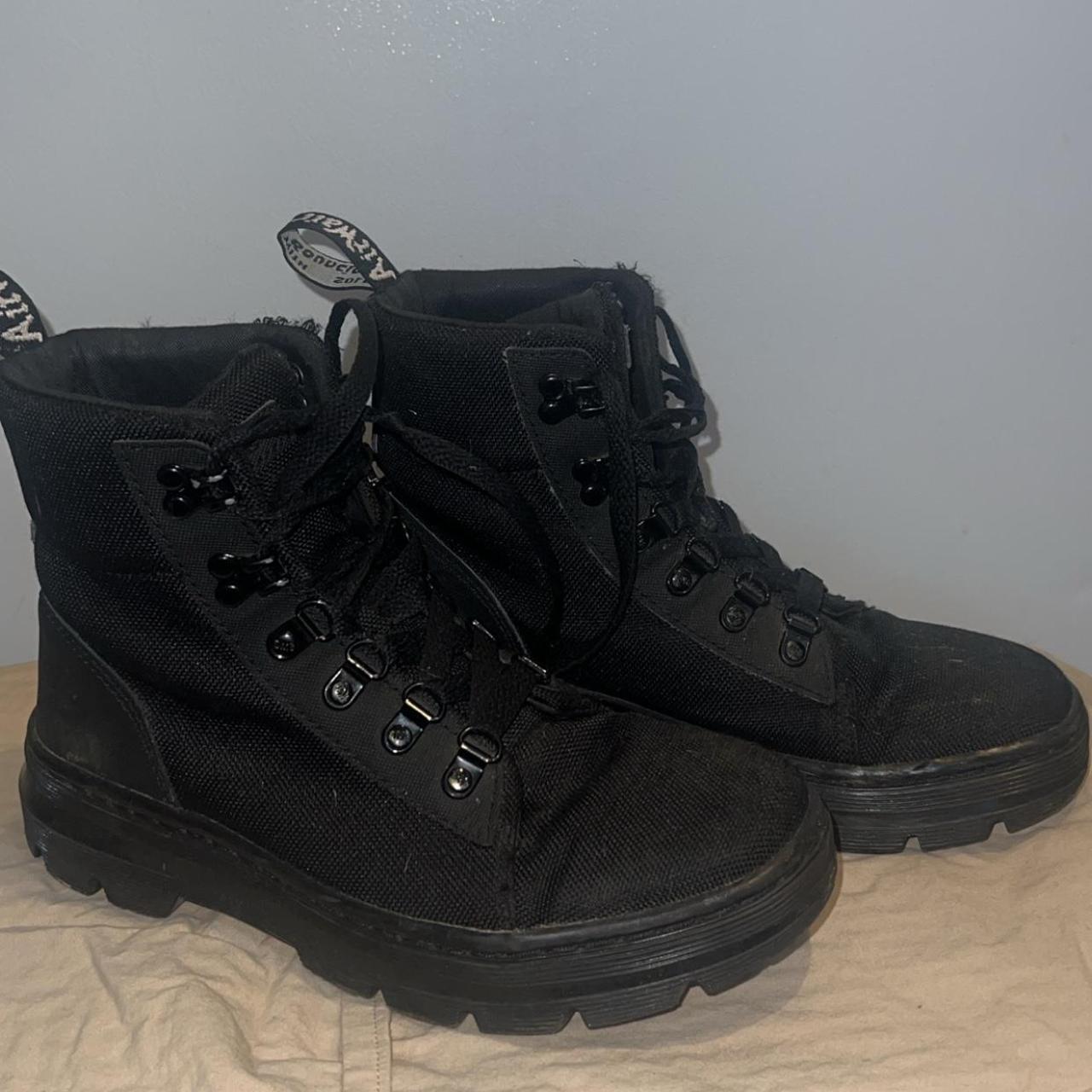 Doc Marten canvas boots #docmarten #combat - Depop