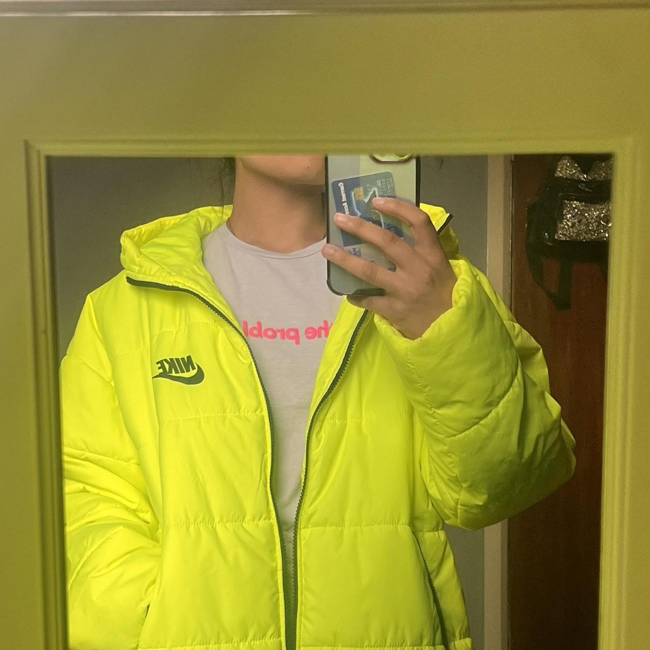 ジャケット・アウター NIKE CITY NEON  BIG SWOOSH JACKET ANORAK VINTAGE NIKE SWOOSH NEON & BLACK WINDBREAKER JACKET LATE