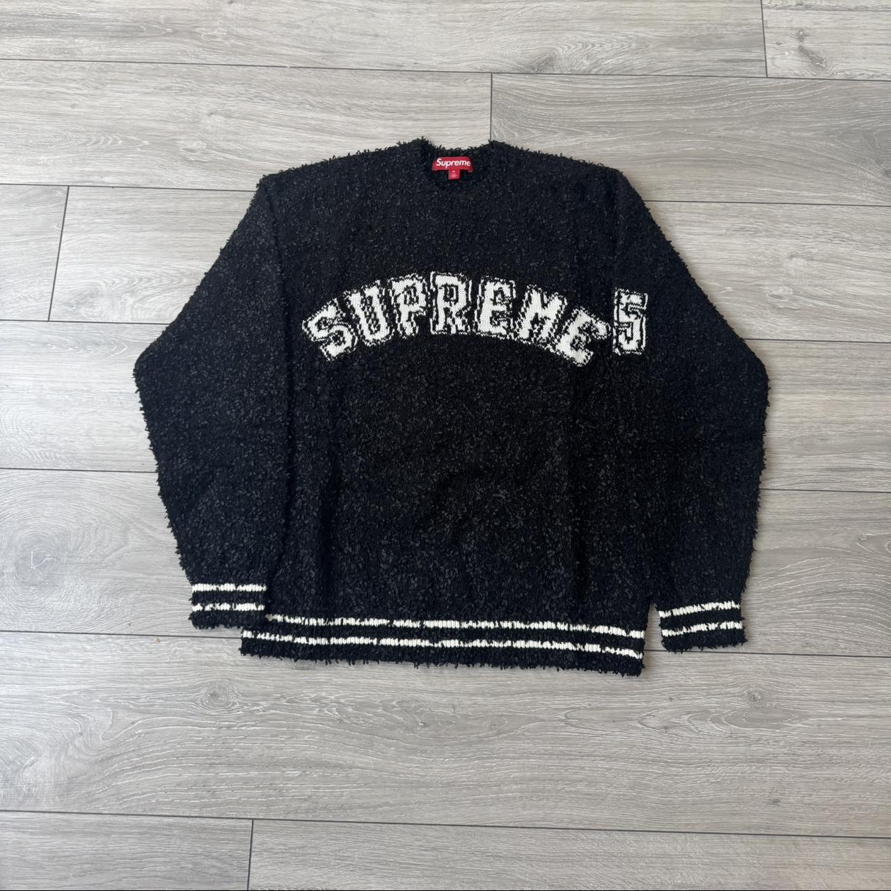 Supreme Patchwork Pique Tee Size Medium Black FW18 Supreme