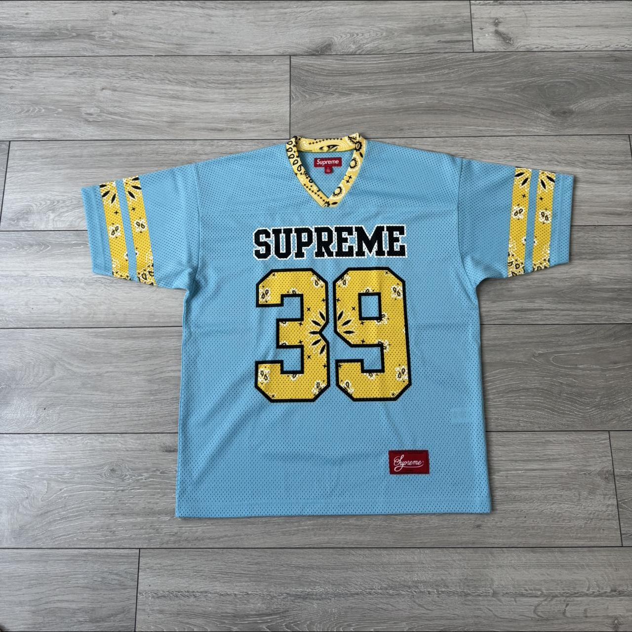 トップス supreme Patchwork Yoke Football Top Supreme Patchwork Yoke Football Top Stone Men's - FW24 - US