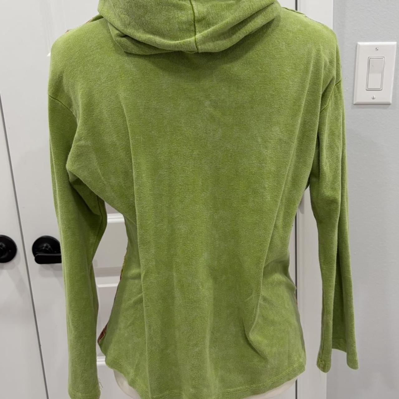 Women's Jacket - Multi - S – Green Patchwork & Em… - image 3