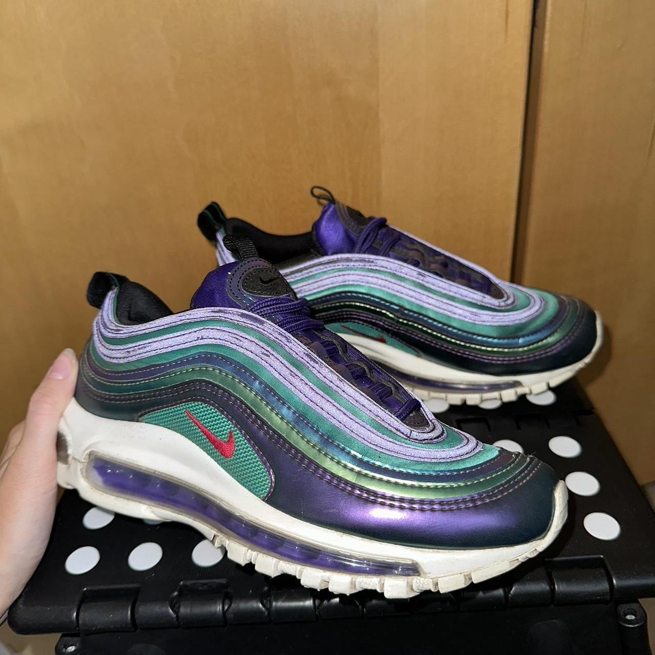 Air max 97 purple and green best sale