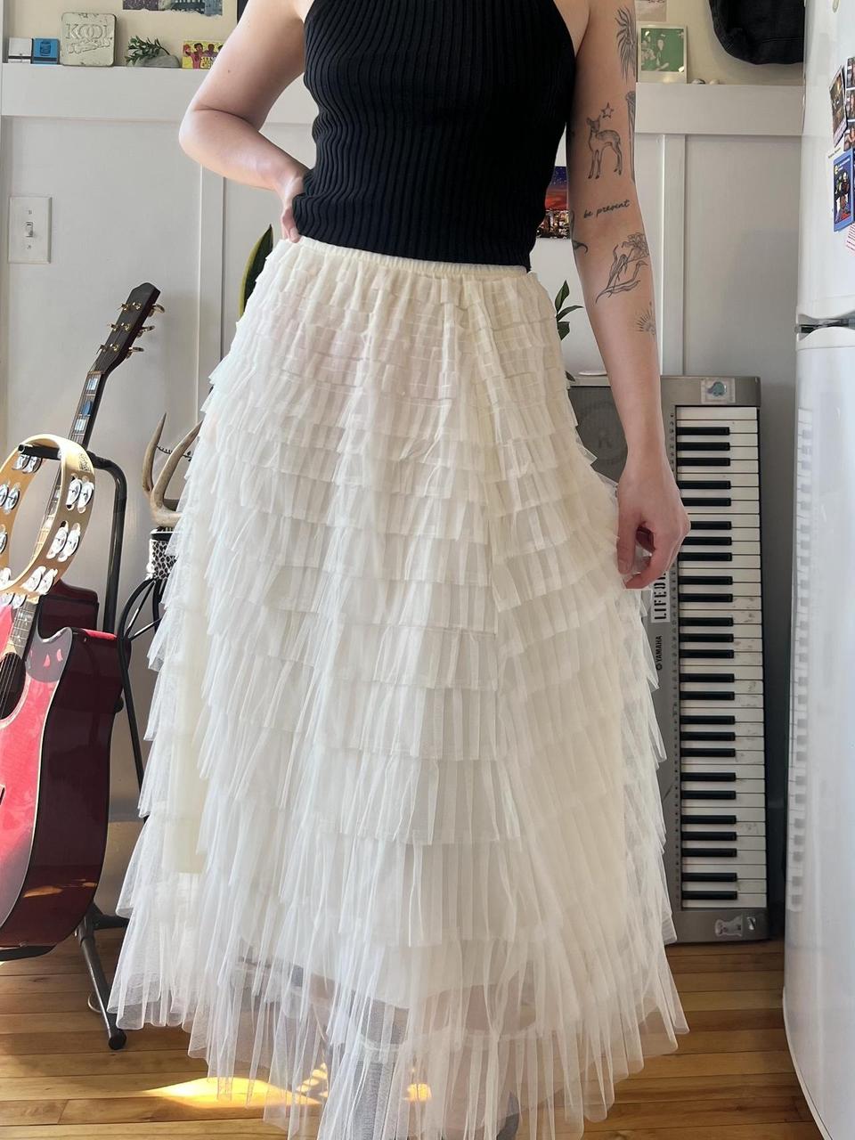 Women's Skirt - White/Cream - S – white / cream t… - image 1