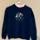 Top stitch women's navy and blue sweatshirt