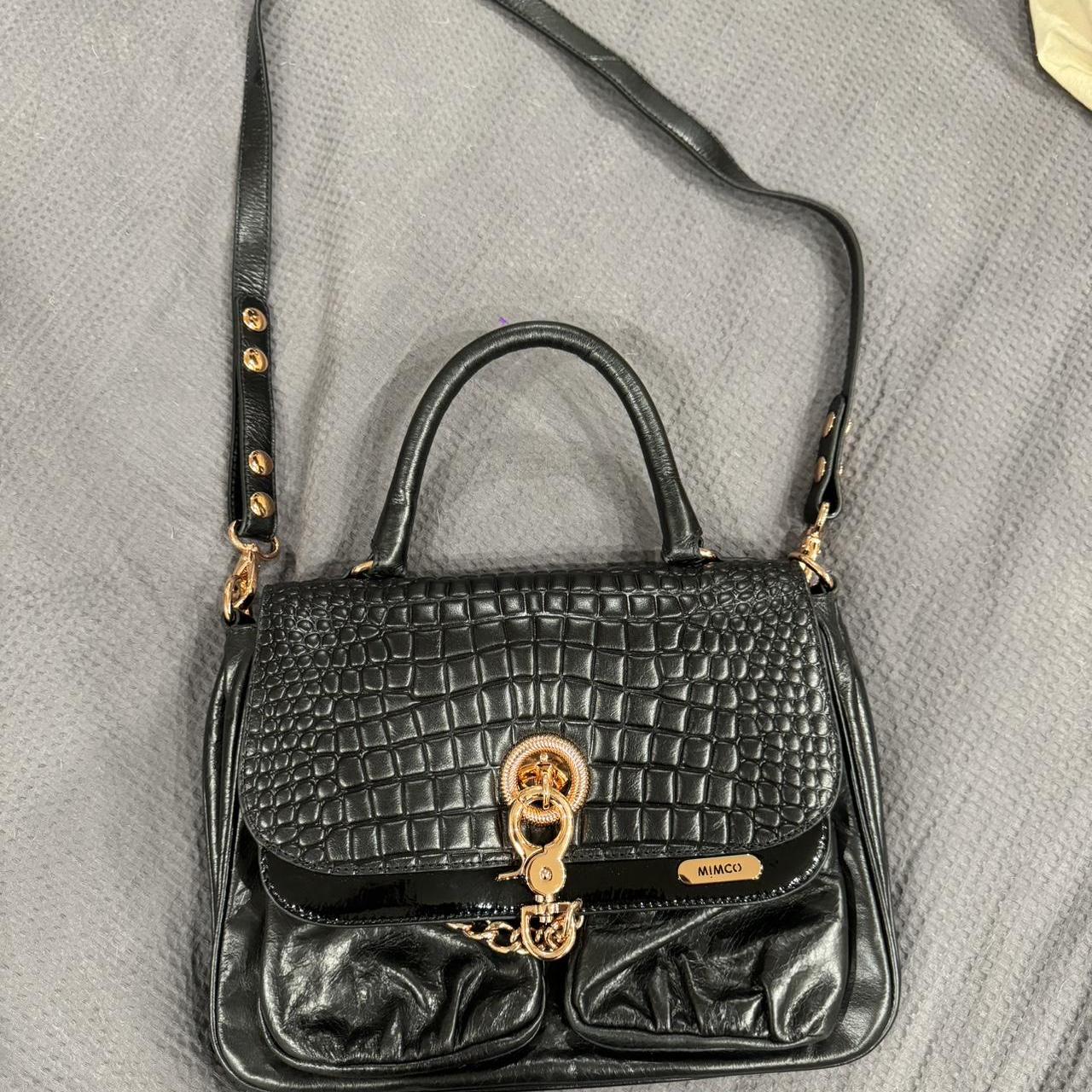 Mimco Black And Rose Gold Bag Mimco Black And Rose Gold, Pattered