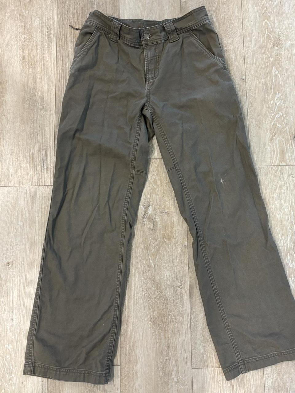 Washed green/brown Columbia sportswear hiking pants... - Depop