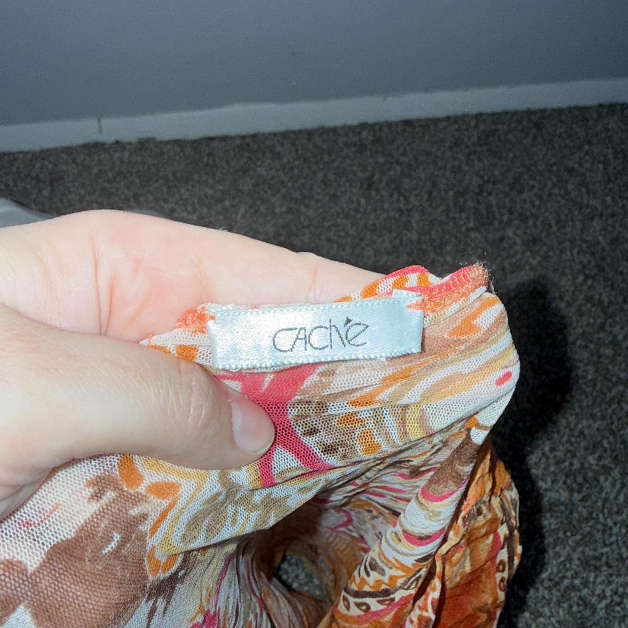 Cache Women's Blouse - Orange/Multi - M – Cache P… - image 5